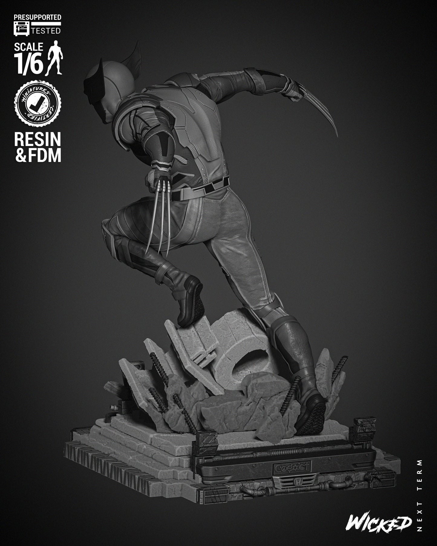 Wolverine Resin Fan Art - MTO Wicked Studios