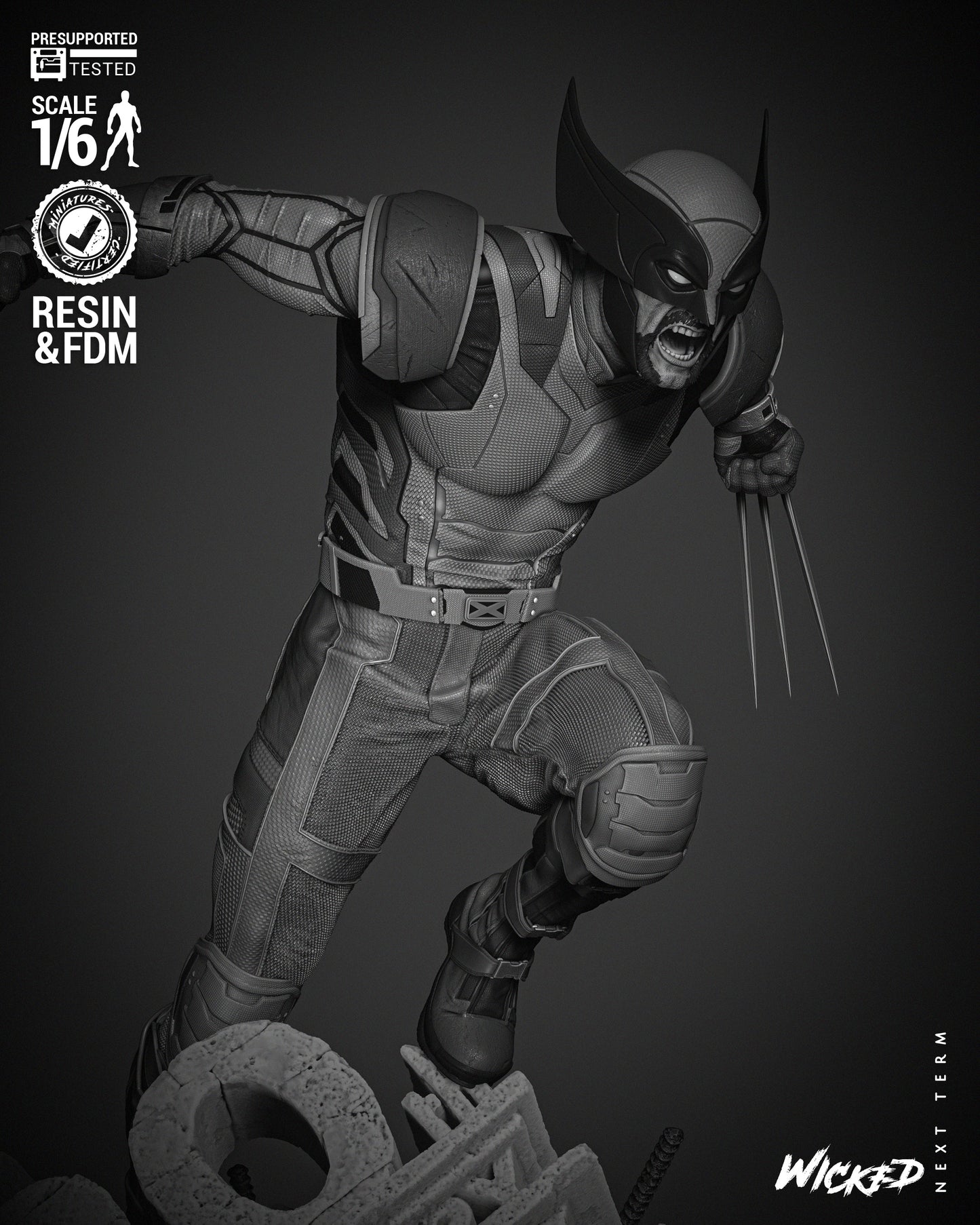 Wolverine Resin Fan Art - MTO Wicked Studios