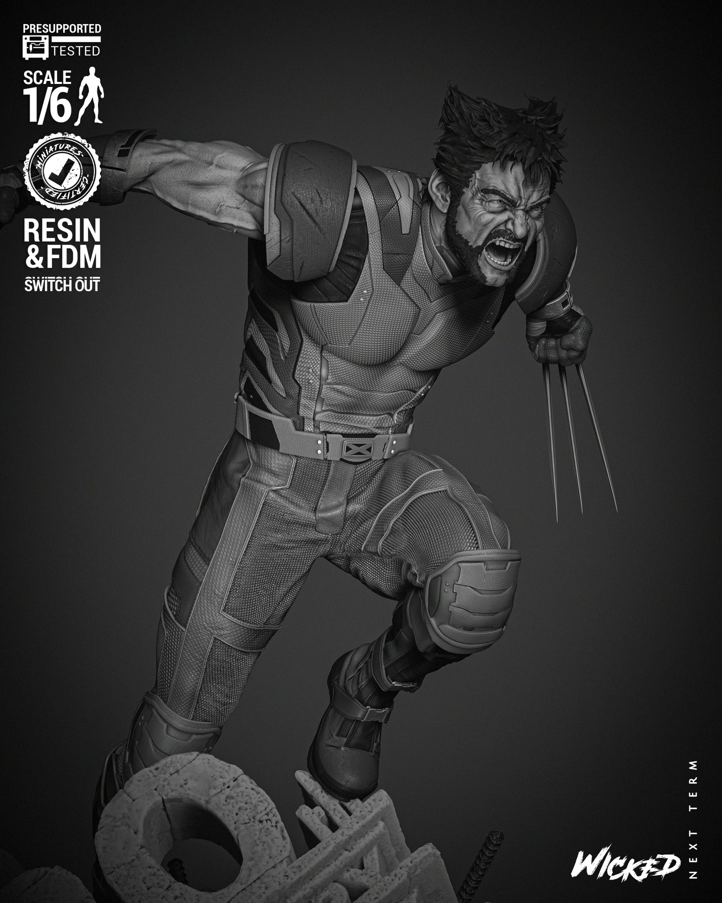 Wolverine Resin Fan Art - MTO Wicked Studios