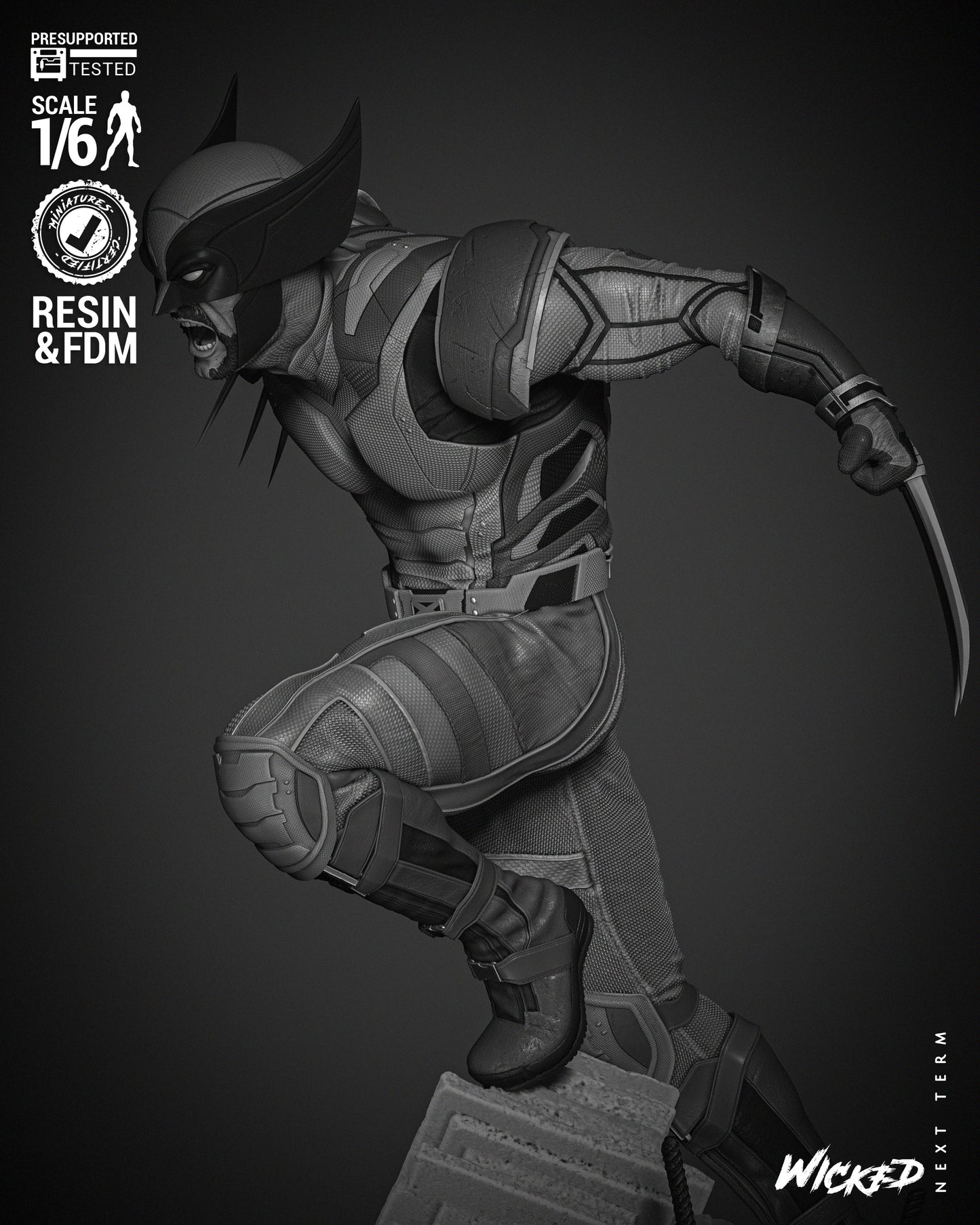 Wolverine Resin Fan Art - MTO Wicked Studios