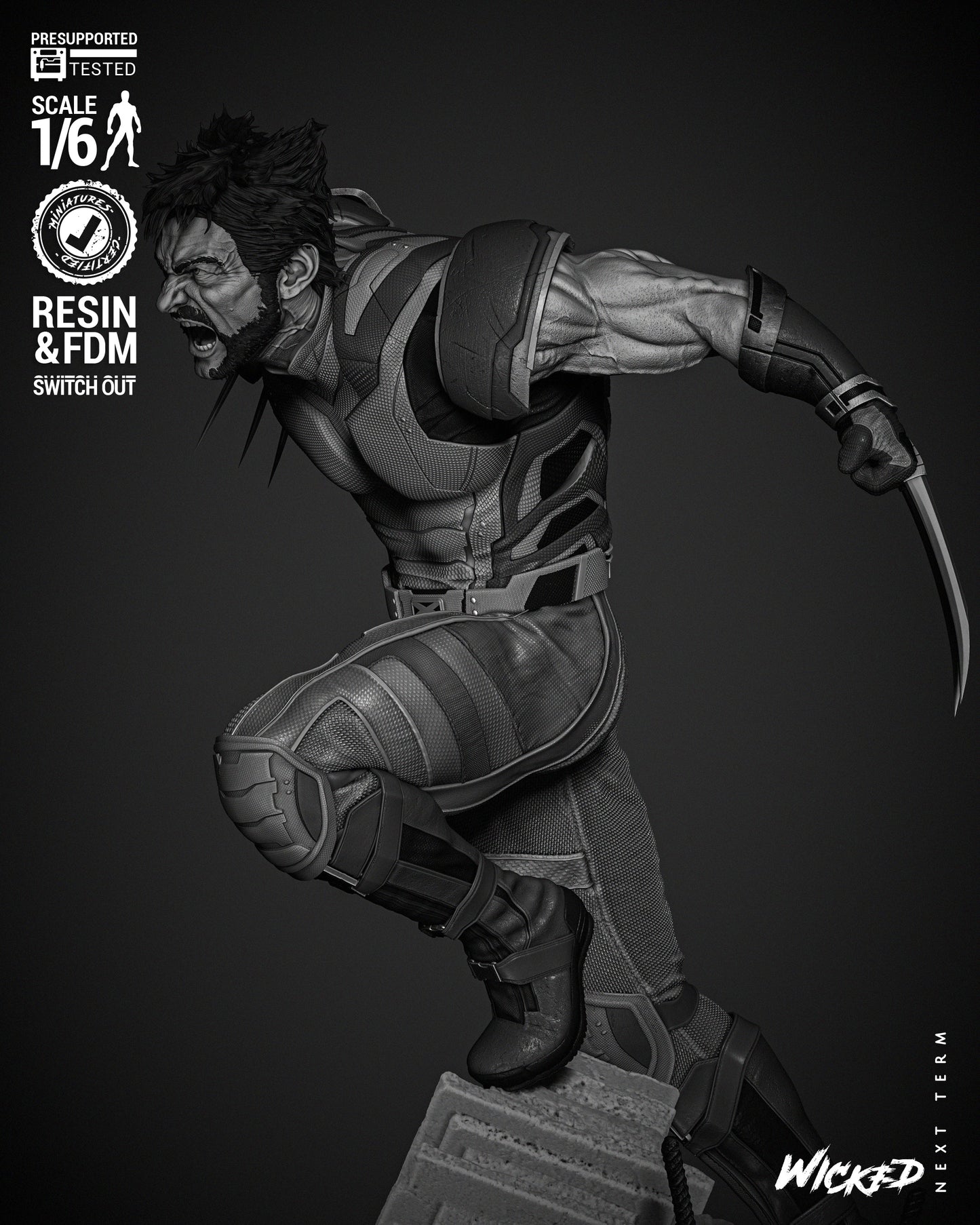 Wolverine Resin Fan Art - MTO Wicked Studios