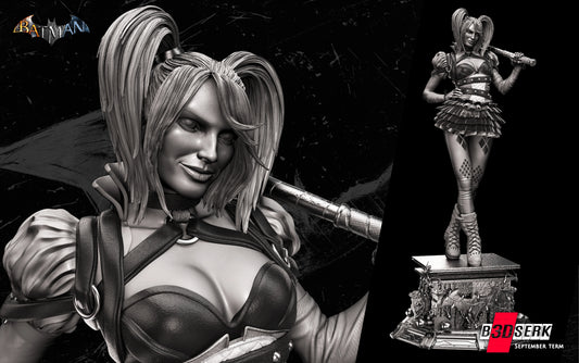 Harley Quinn B3D Resin Sculpture Fan Art Pro Painted - MTO