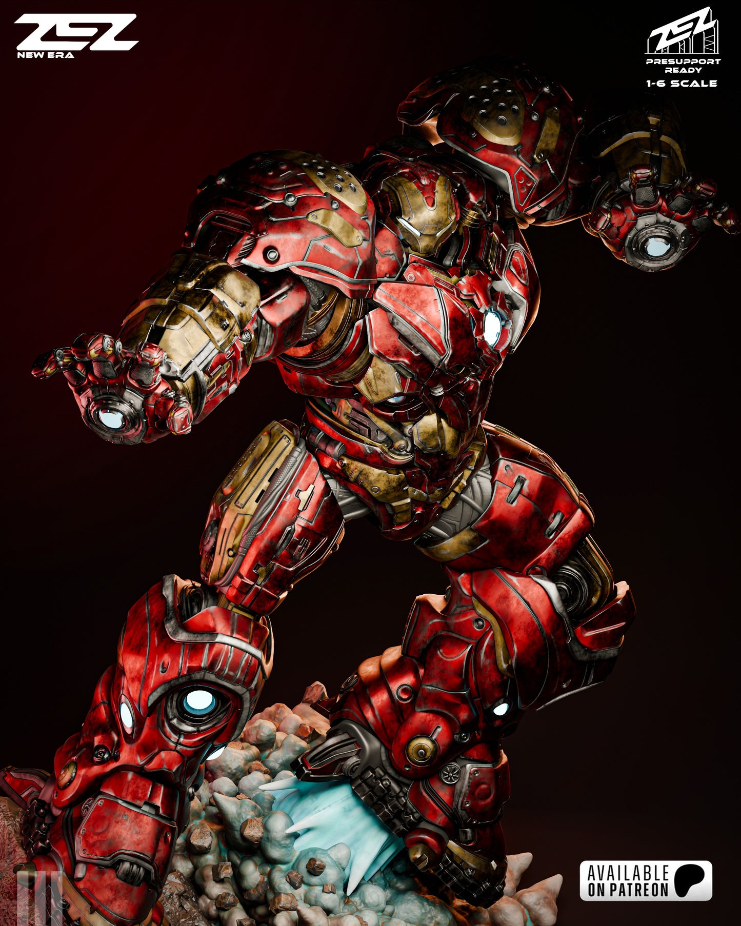 Iron Man Hulk Buster - Resin Art MTO (Designed by ZEZ Studios)