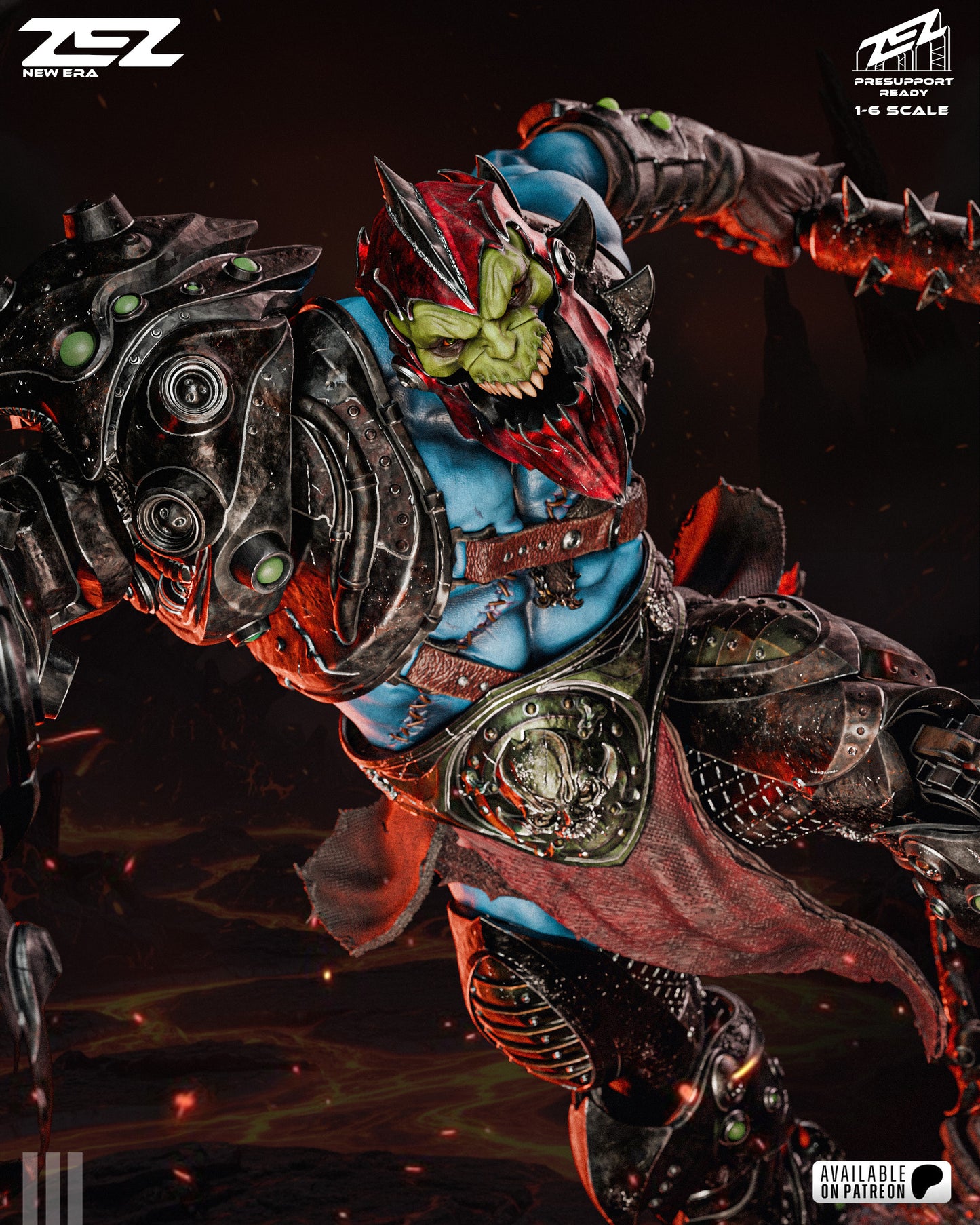 Trapjaw Resin Art (Design by ZEZ Studios)