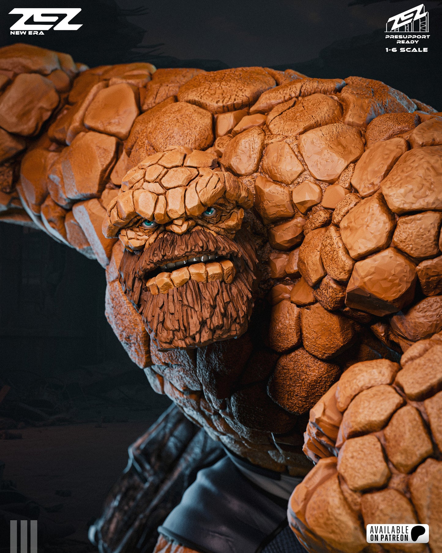 The Thing Resin Art (Design by ZEZ Studios)