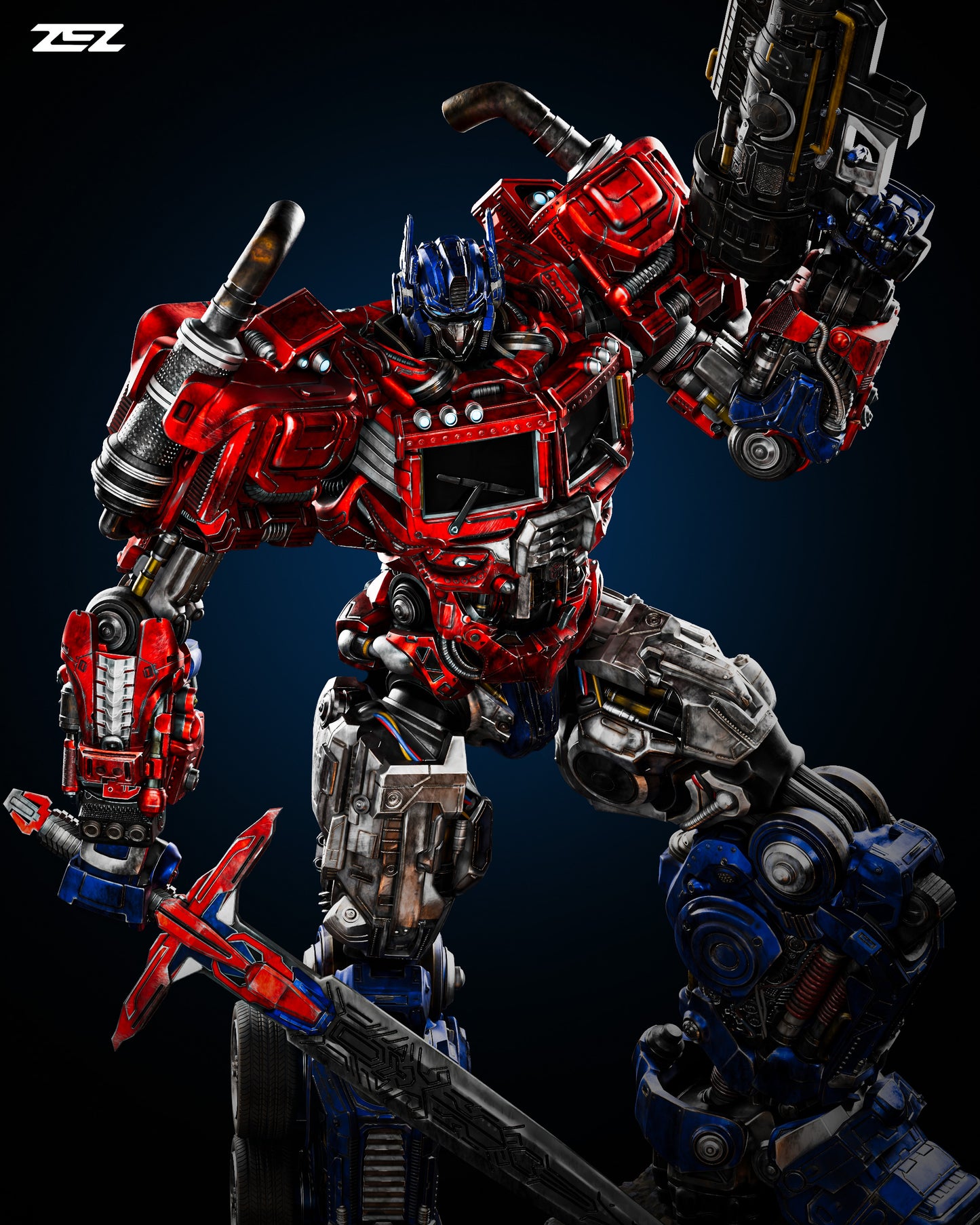 Optimus Prime Resin Sculpture Fan Art Pro - MTO (ZEZ)