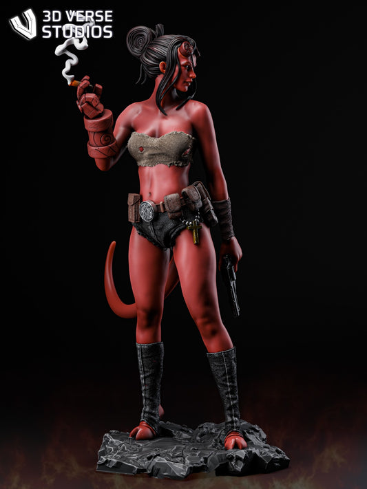 Hellgirl Collectible Resin Fan Art Pro Painted - MTO