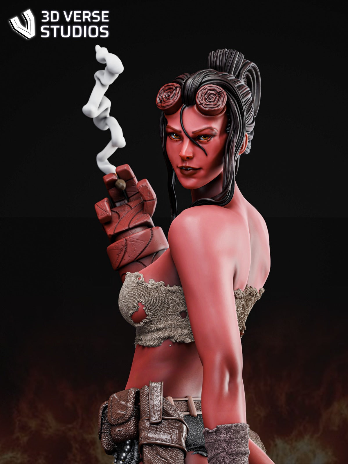 Hellgirl Collectible Resin Fan Art Pro Painted - MTO