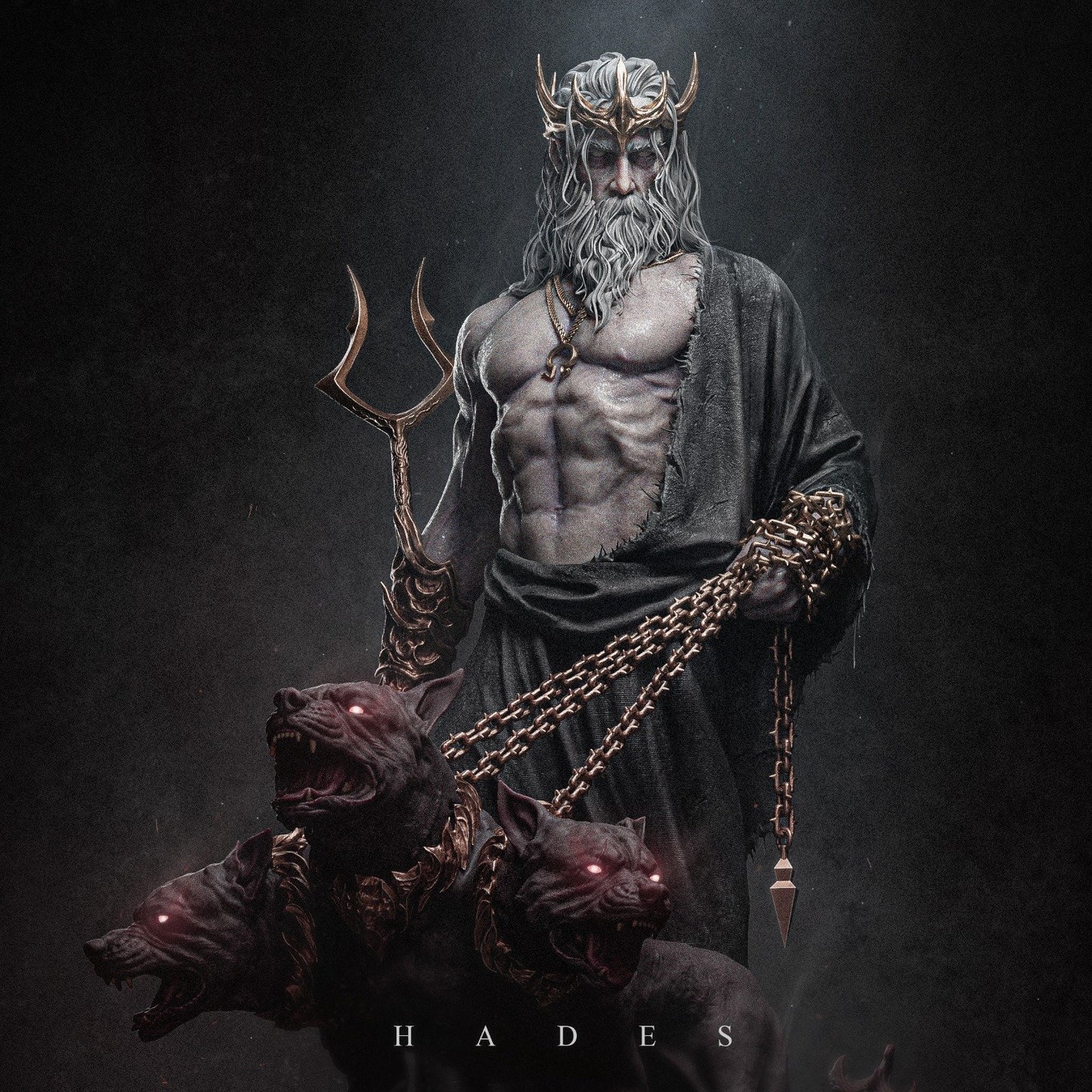 Hades Resin Fan Art Sculpture