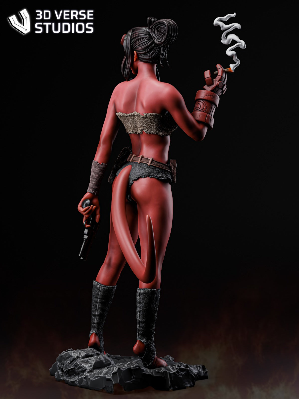 Hellgirl Collectible Resin Fan Art Pro Painted - MTO