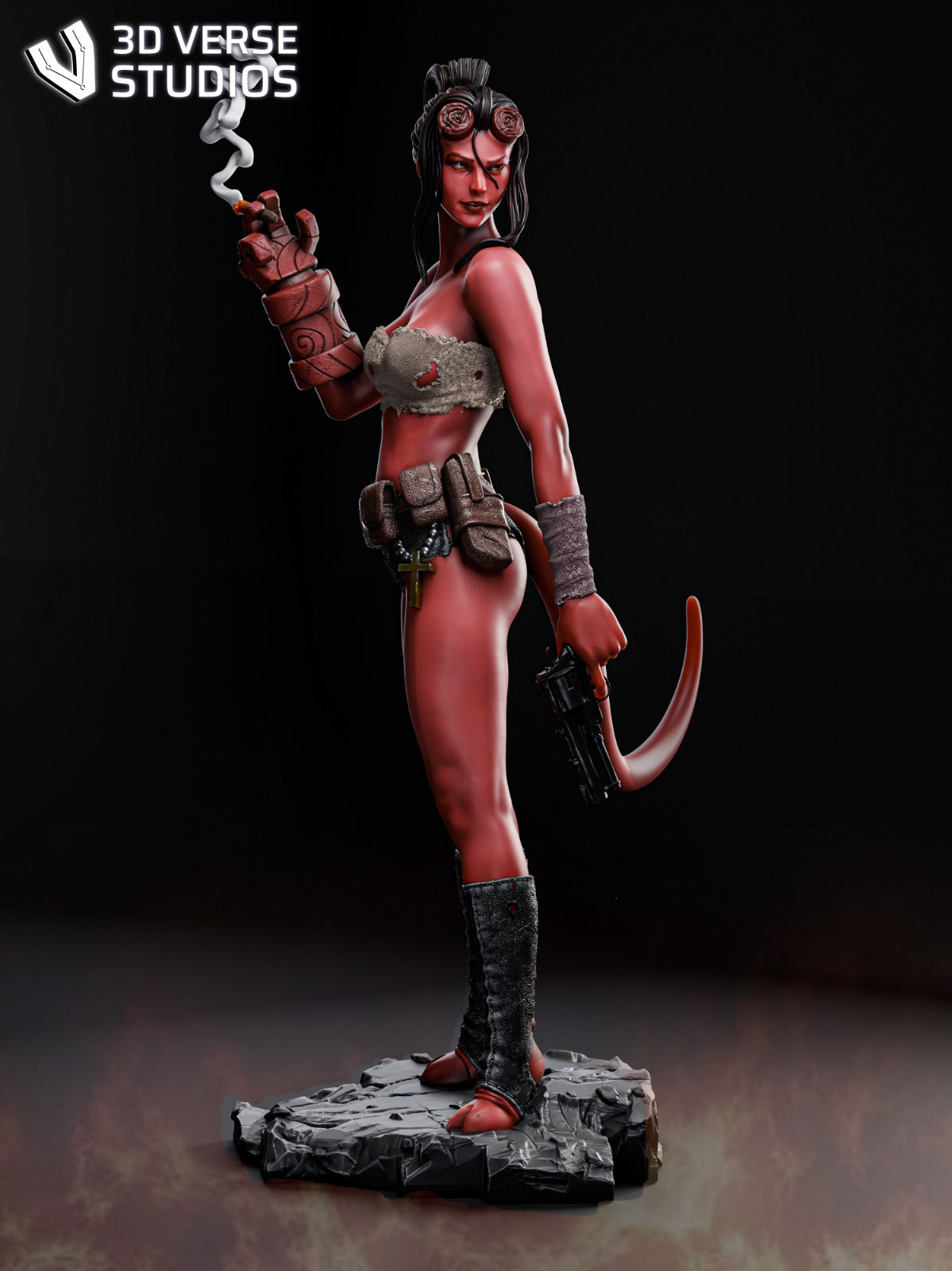 Hellgirl Collectible Resin Fan Art Pro Painted - MTO