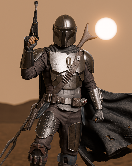 The Mandalorian Resin Art (Design by CA3D)