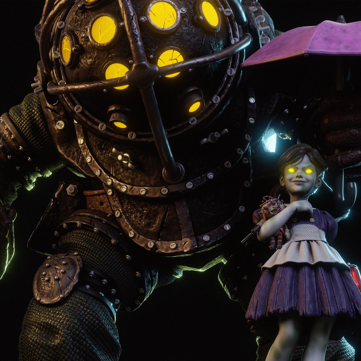 Bioshock Big Daddy Resin Art - MTO (Design by CA3D)