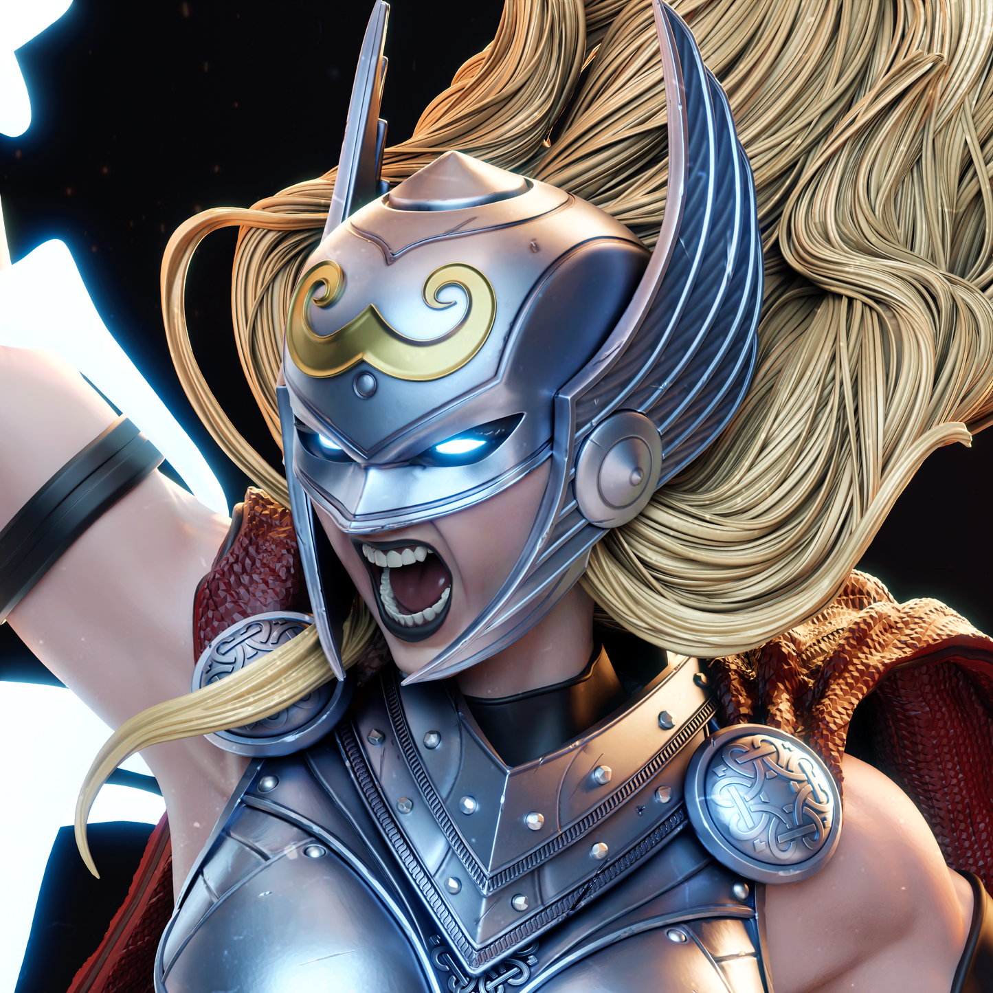 Lady Thor Resin Art - MTO (Design by CA3D)