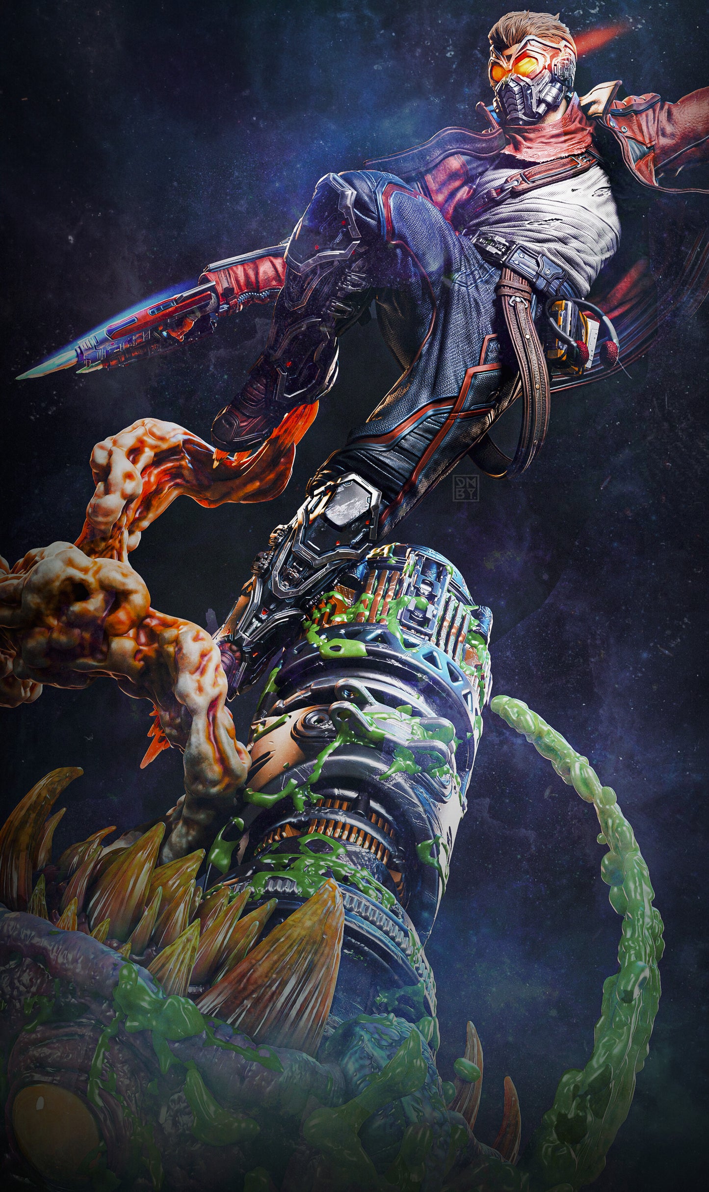 Star Lord Resin Art - MTO (Design by CA3D)