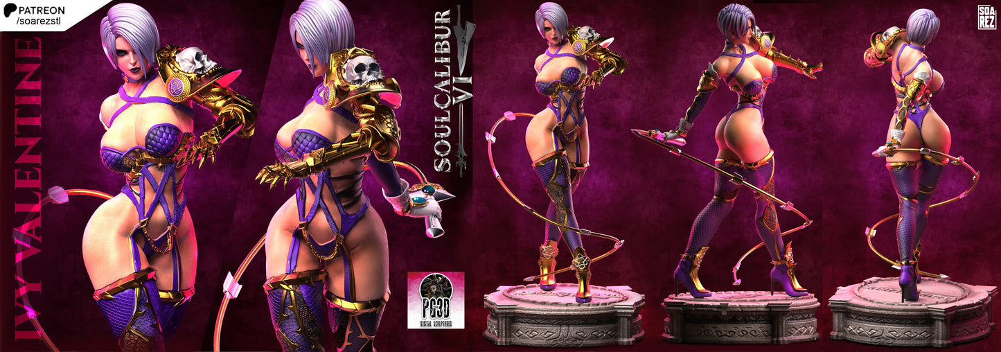 Ivy Valentine Resin Fan Art Sculpture (Soarez)