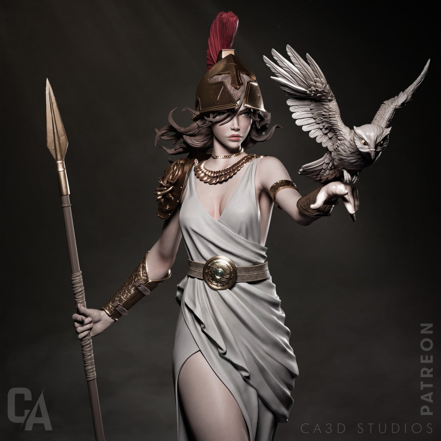 Athena Resin Fan Art - MTO