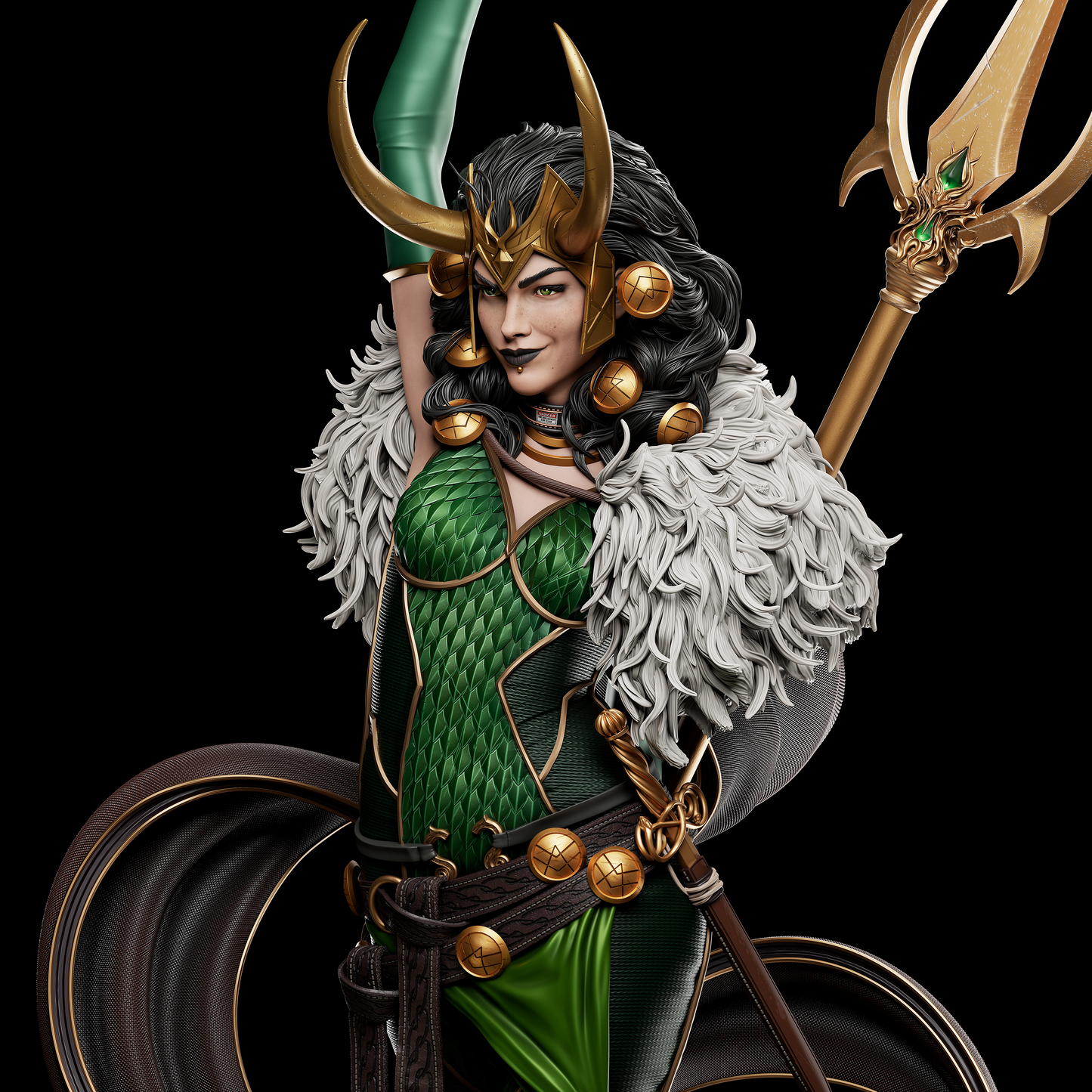 Lady Loki Collectible Resin Fan Art Pro Painted - MTO