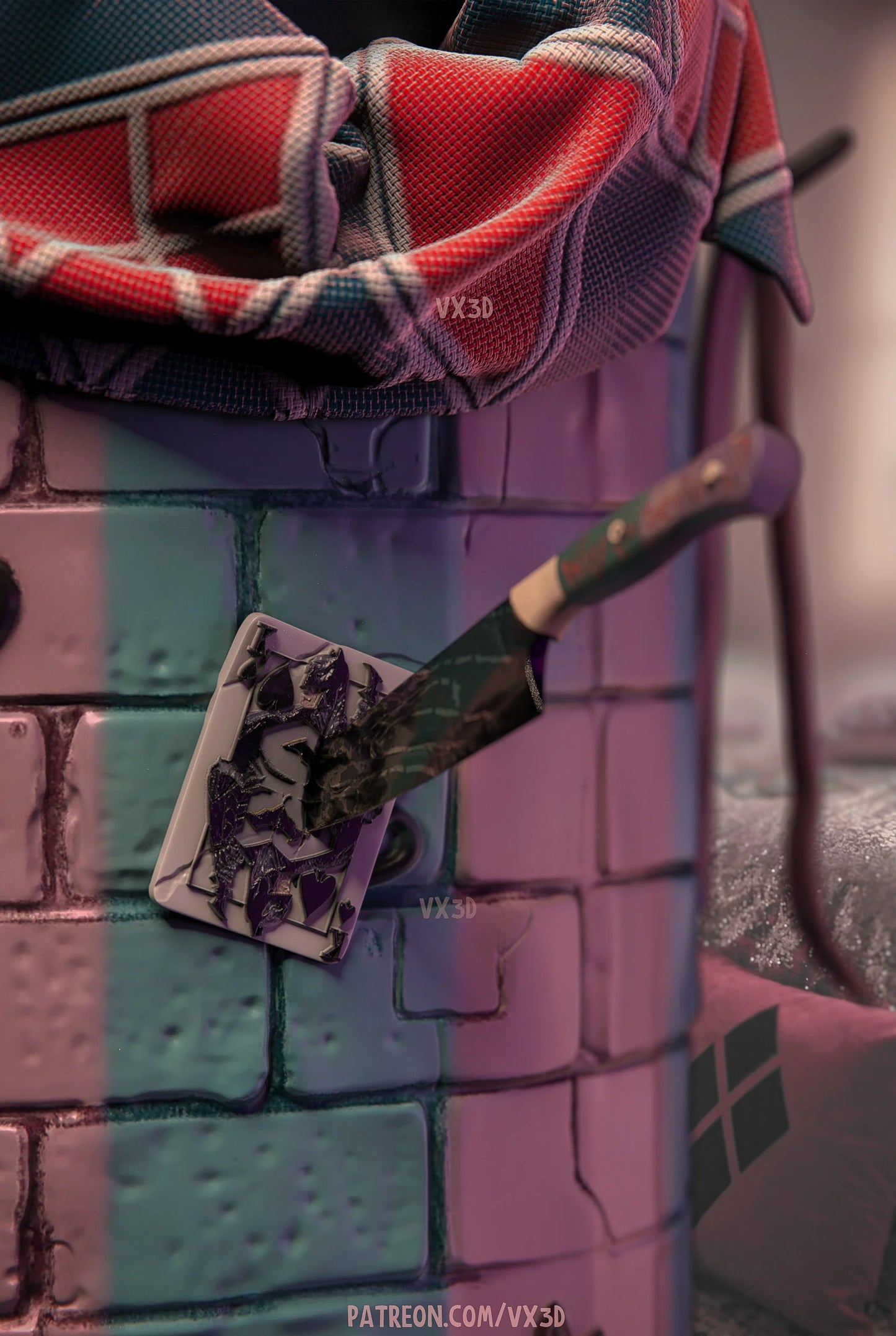 Harley Quinn Resin Art (Designed by VXLabs)