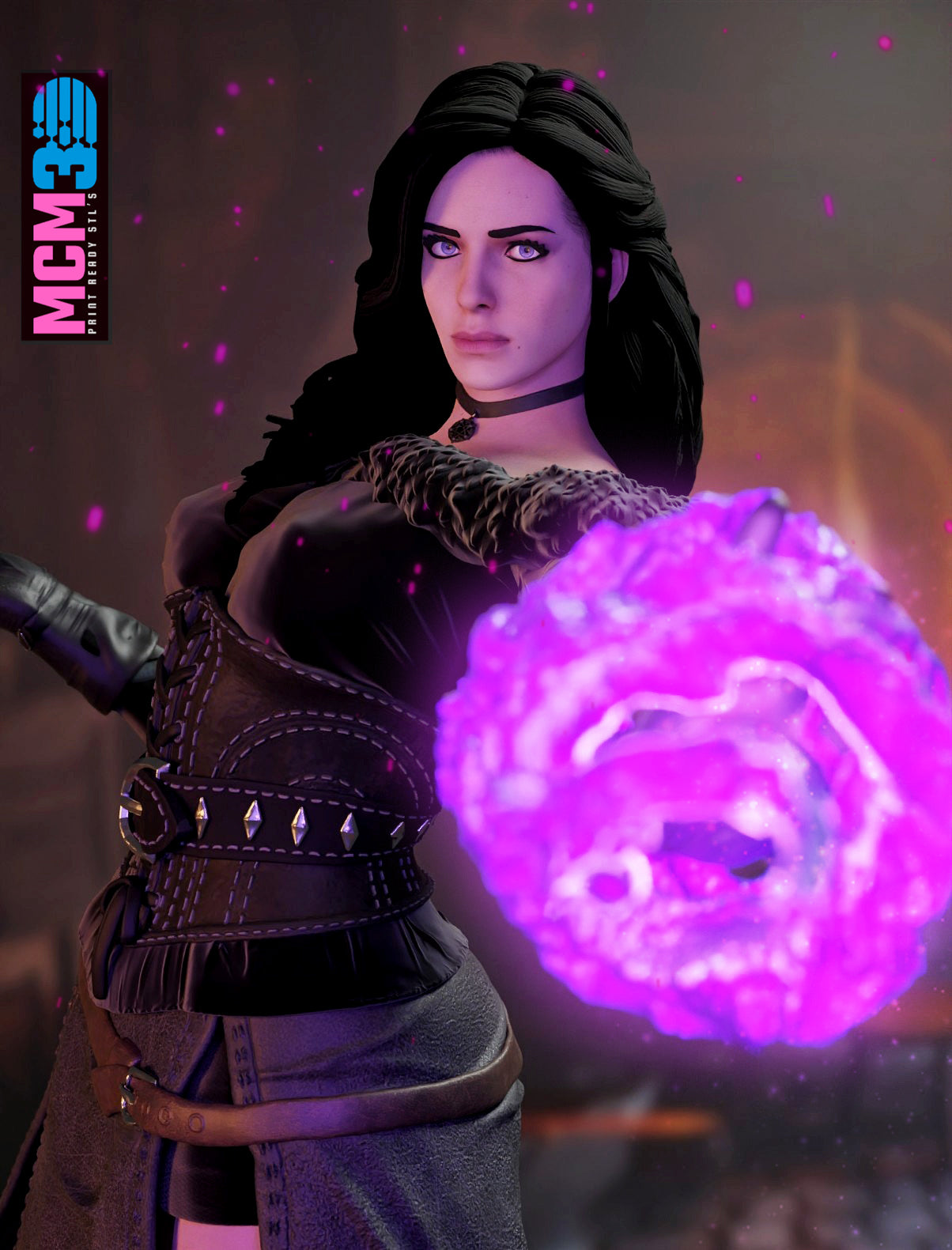 Yennefer Resin Art (Design by MCM3D Studios)
