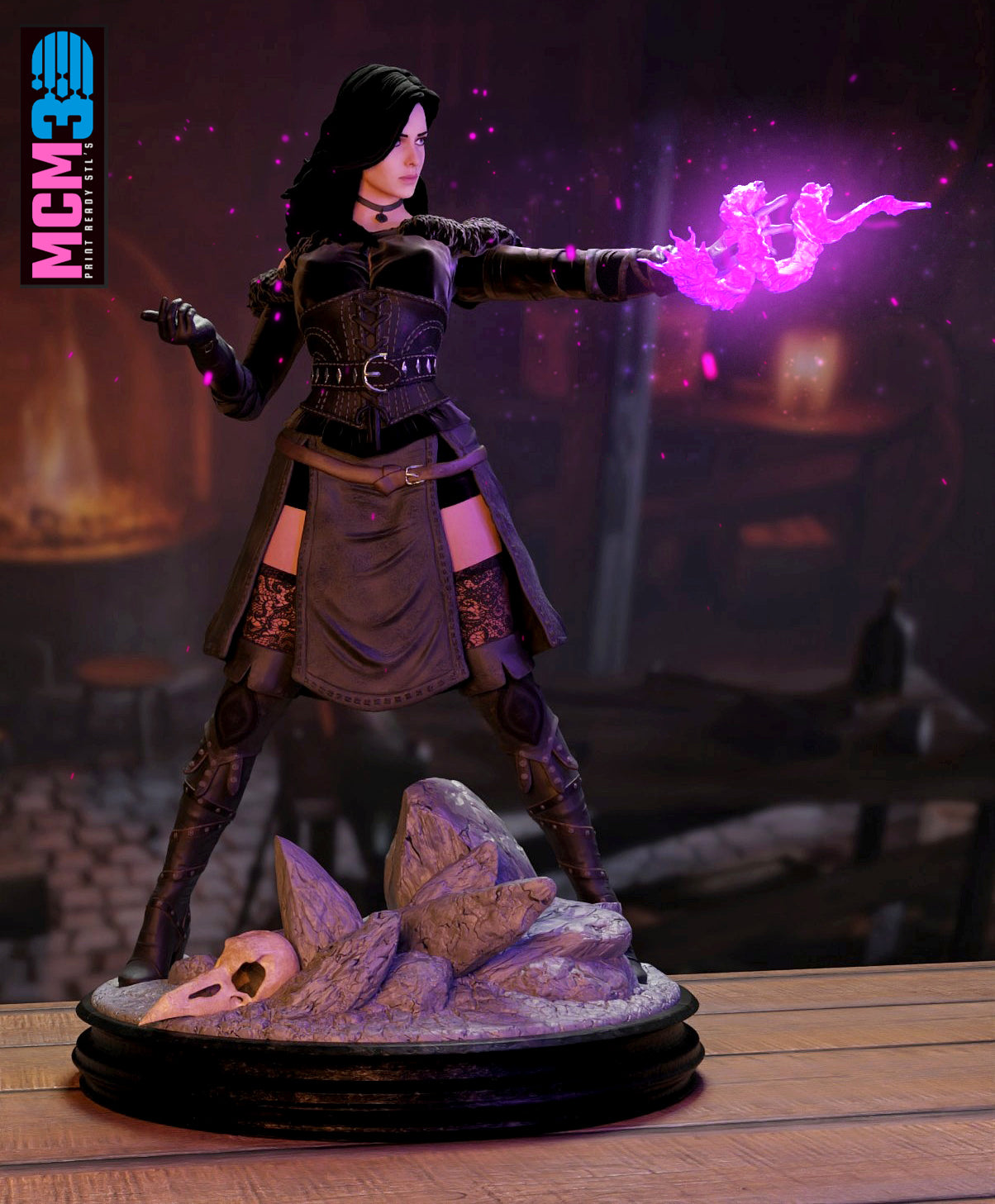 Yennefer Resin Art (Design by MCM3D Studios)