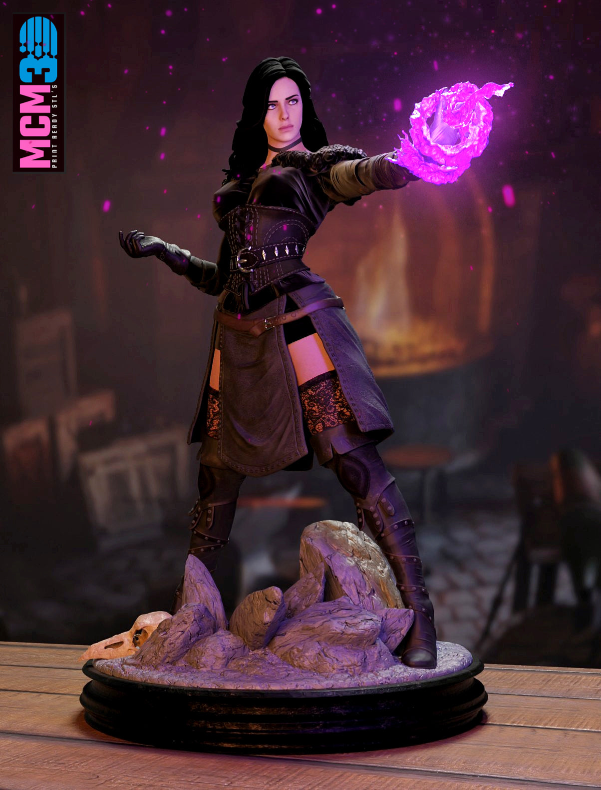 Yennefer Resin Art (Design by MCM3D Studios)