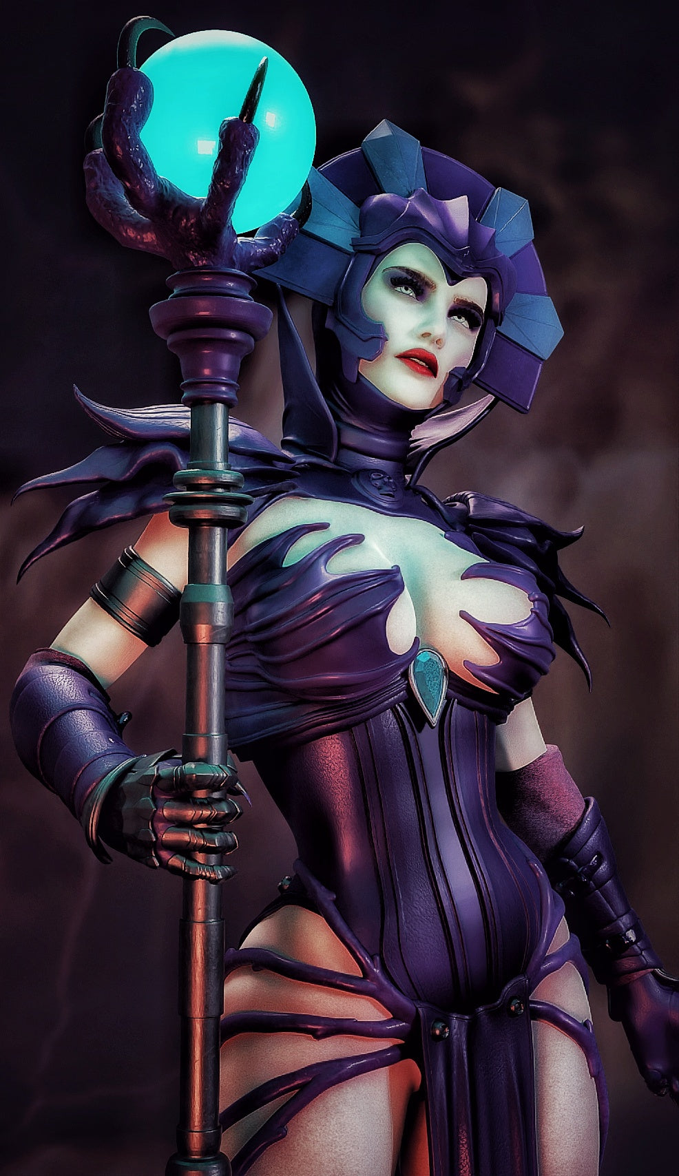 Evil-Lyn Masters of the Universe Resin Art (Design by MCM3D Studios)