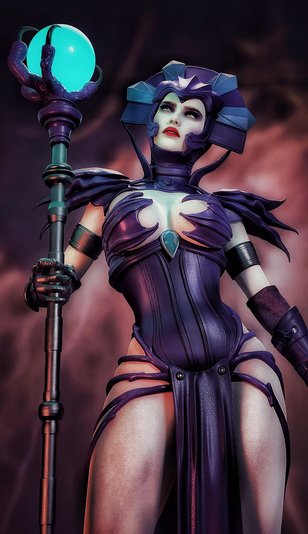 Evil-Lyn Masters of the Universe Resin Art (Design by MCM3D Studios)