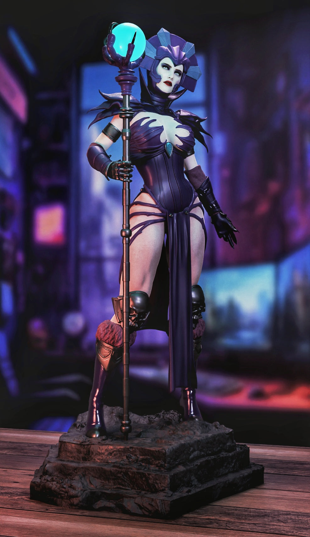 Evil-Lyn Masters of the Universe Resin Art (Design by MCM3D Studios)
