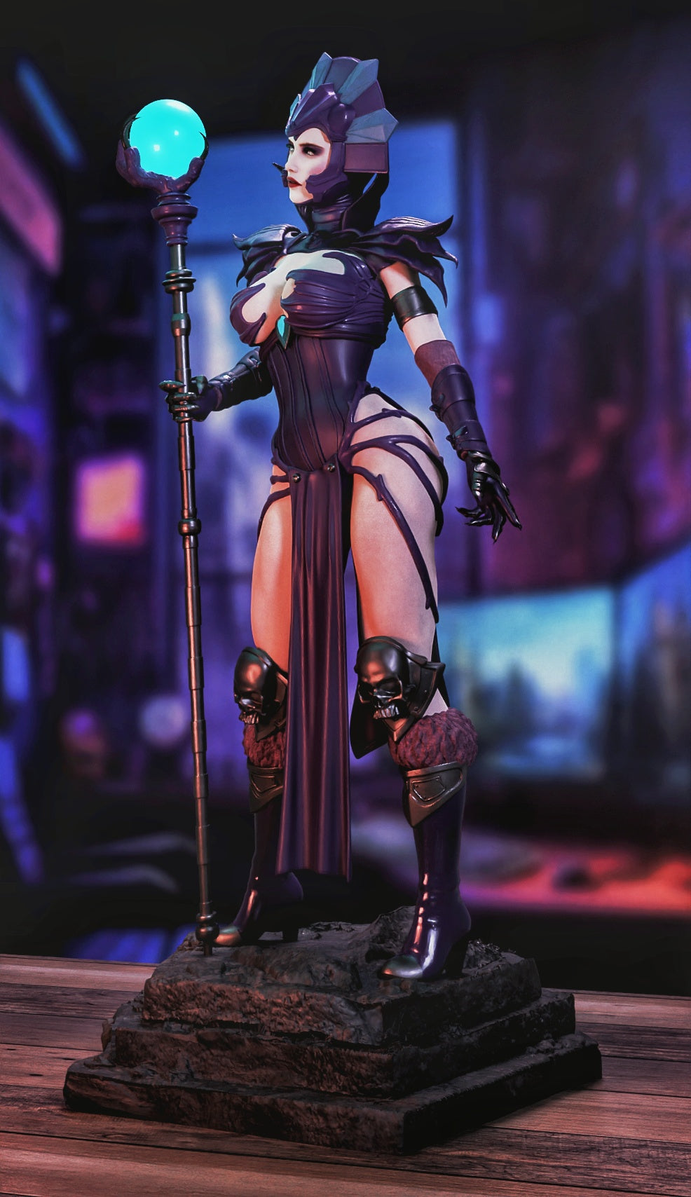 Evil-Lyn Masters of the Universe Resin Art (Design by MCM3D Studios)