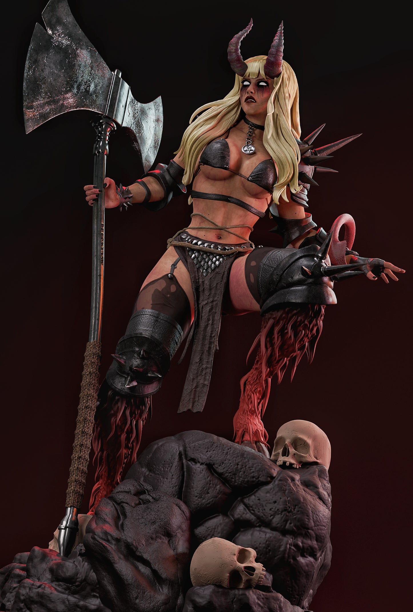 Magik Darkchild Resin Art (Design by MCM3D Studios)