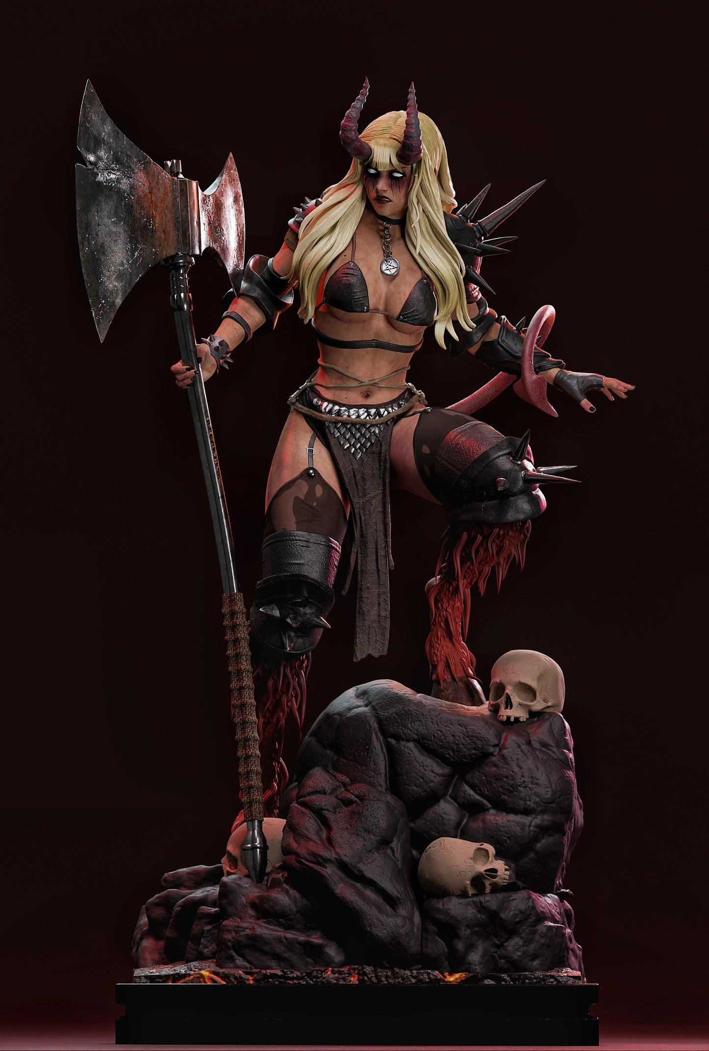 Magik Darkchild Resin Art (Design by MCM3D Studios)