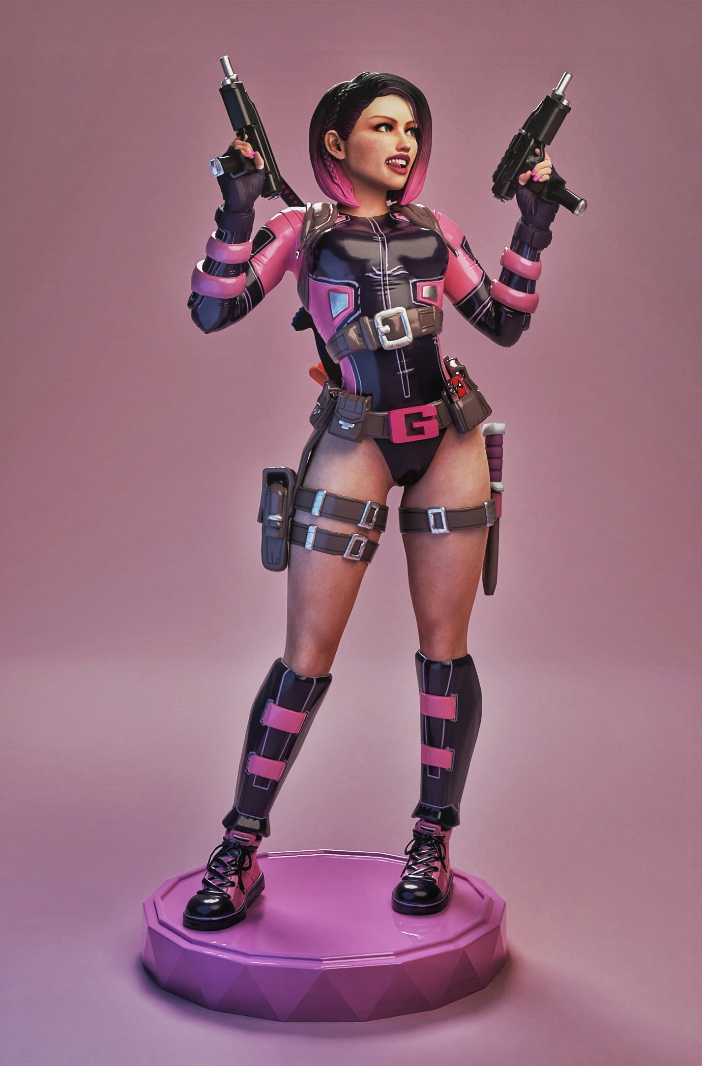 Gwenpool Resin Art (Design by MCM3D Studios)