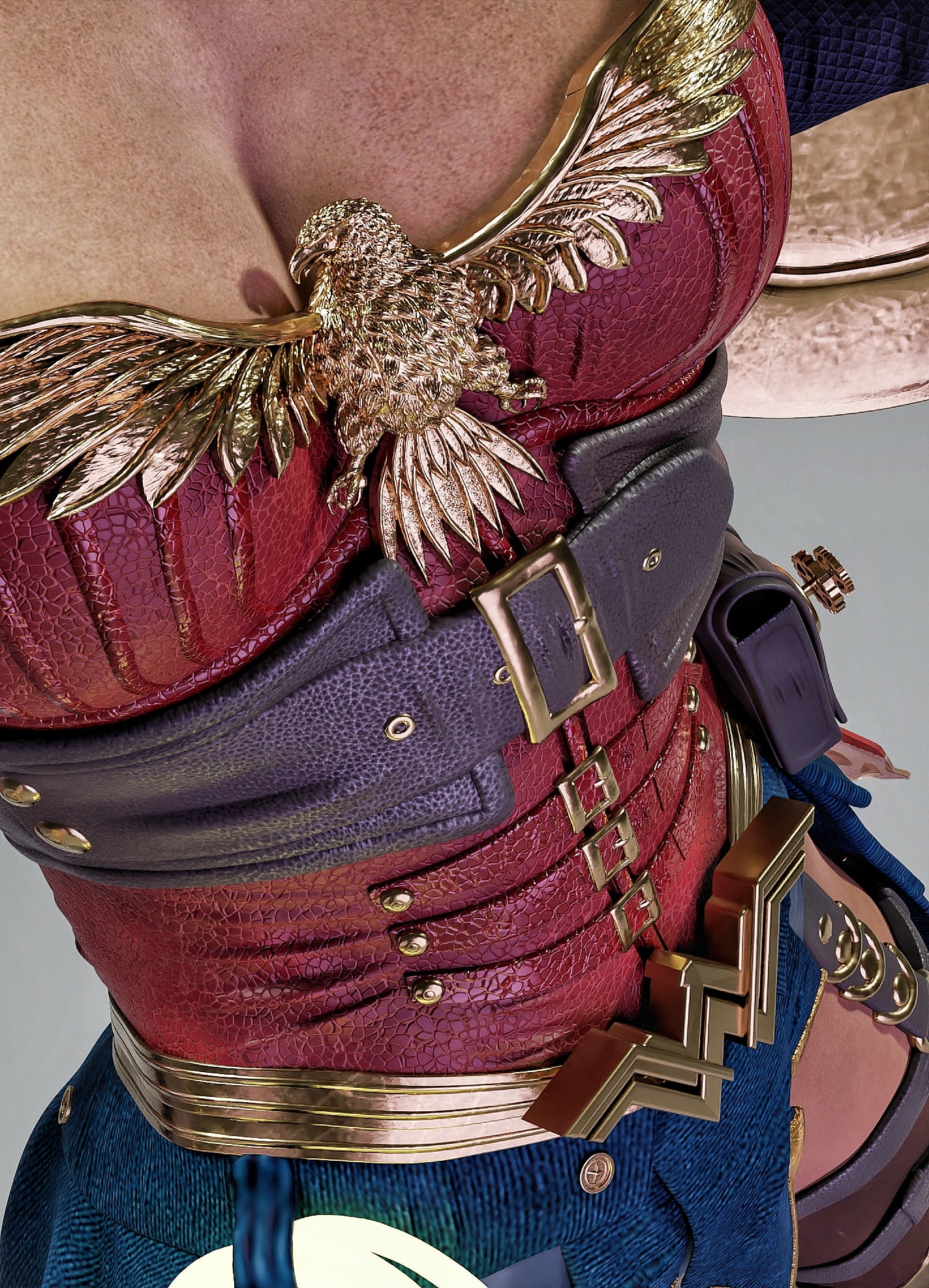 Steampunk Wonder Woman Resin Art (Design by MCM3D Studios)