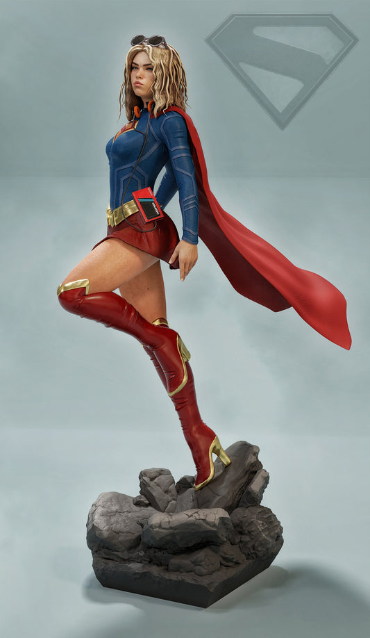 Supergirl Resin Art (Design by MCM3D Studios)