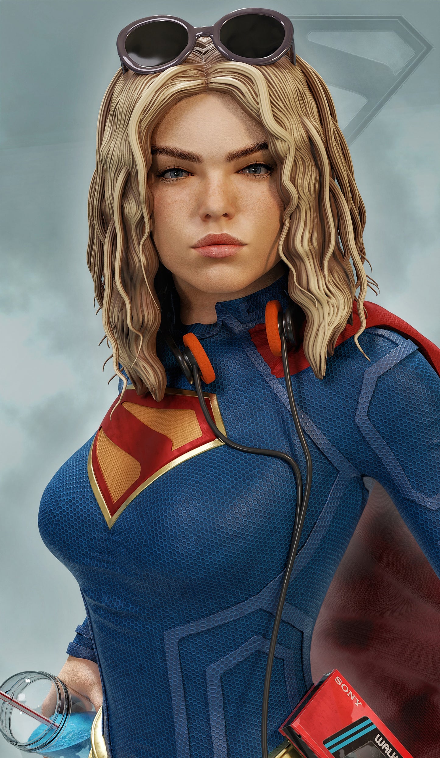 Supergirl Resin Art (Design by MCM3D Studios)