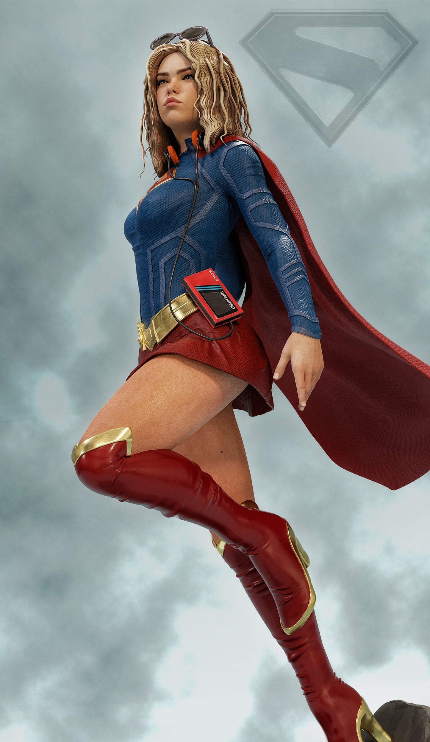 Supergirl Resin Art (Design by MCM3D Studios)