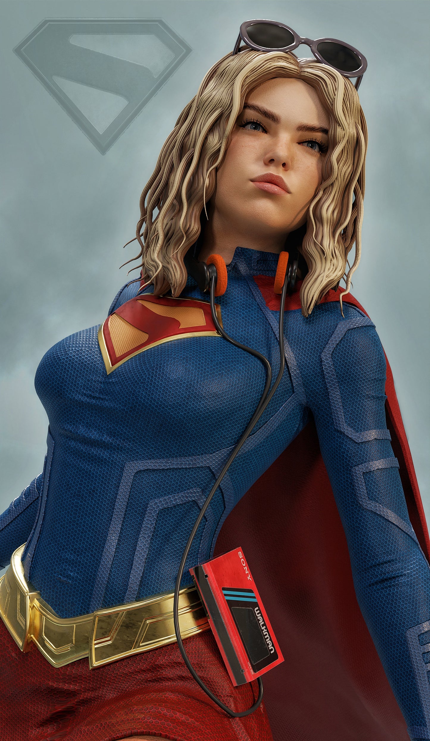 Supergirl Resin Art (Design by MCM3D Studios)