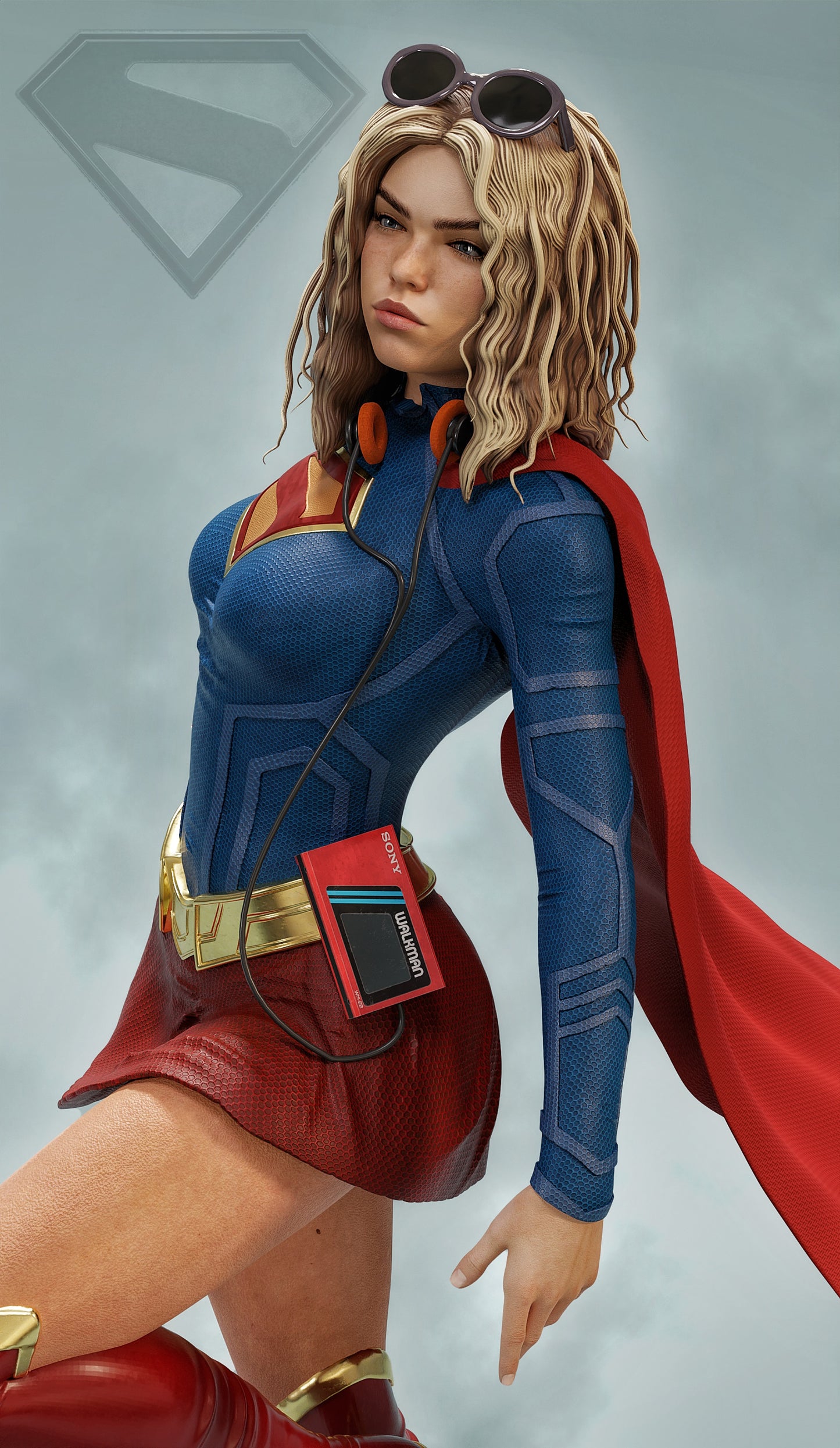 Supergirl Resin Art (Design by MCM3D Studios)