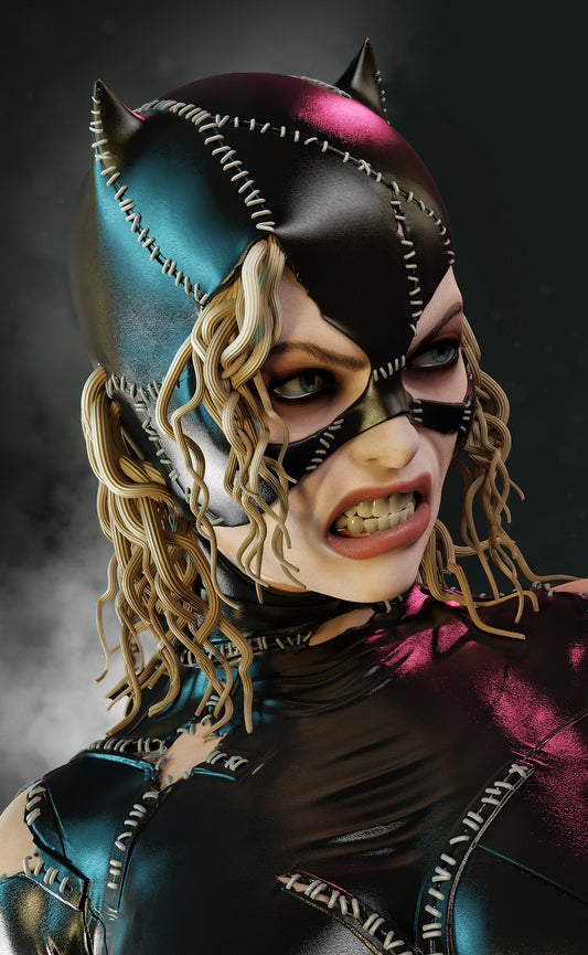 Catwoman Resin Art (Design by MCM3D Studios)