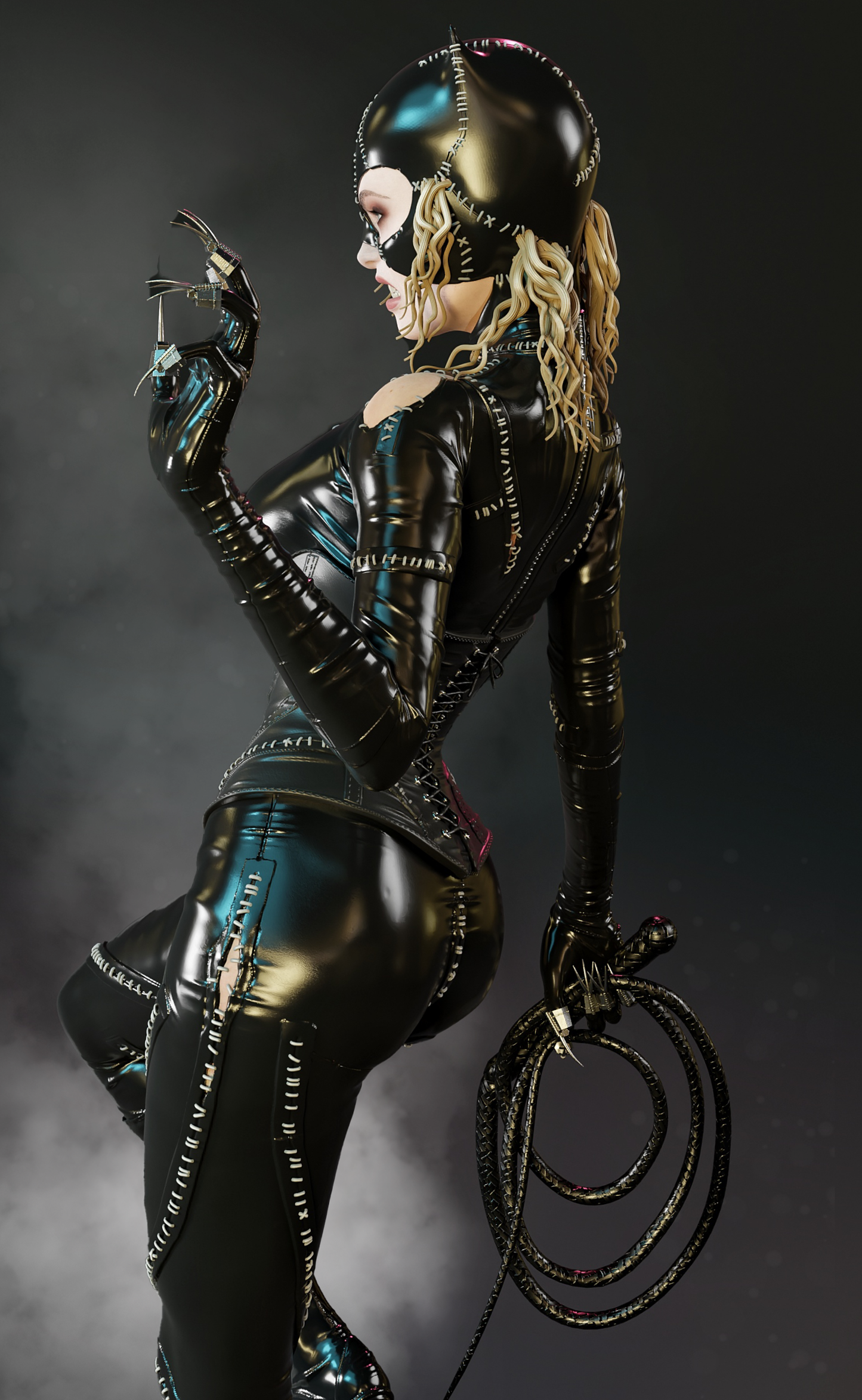 Catwoman Resin Art (Design by MCM3D Studios)