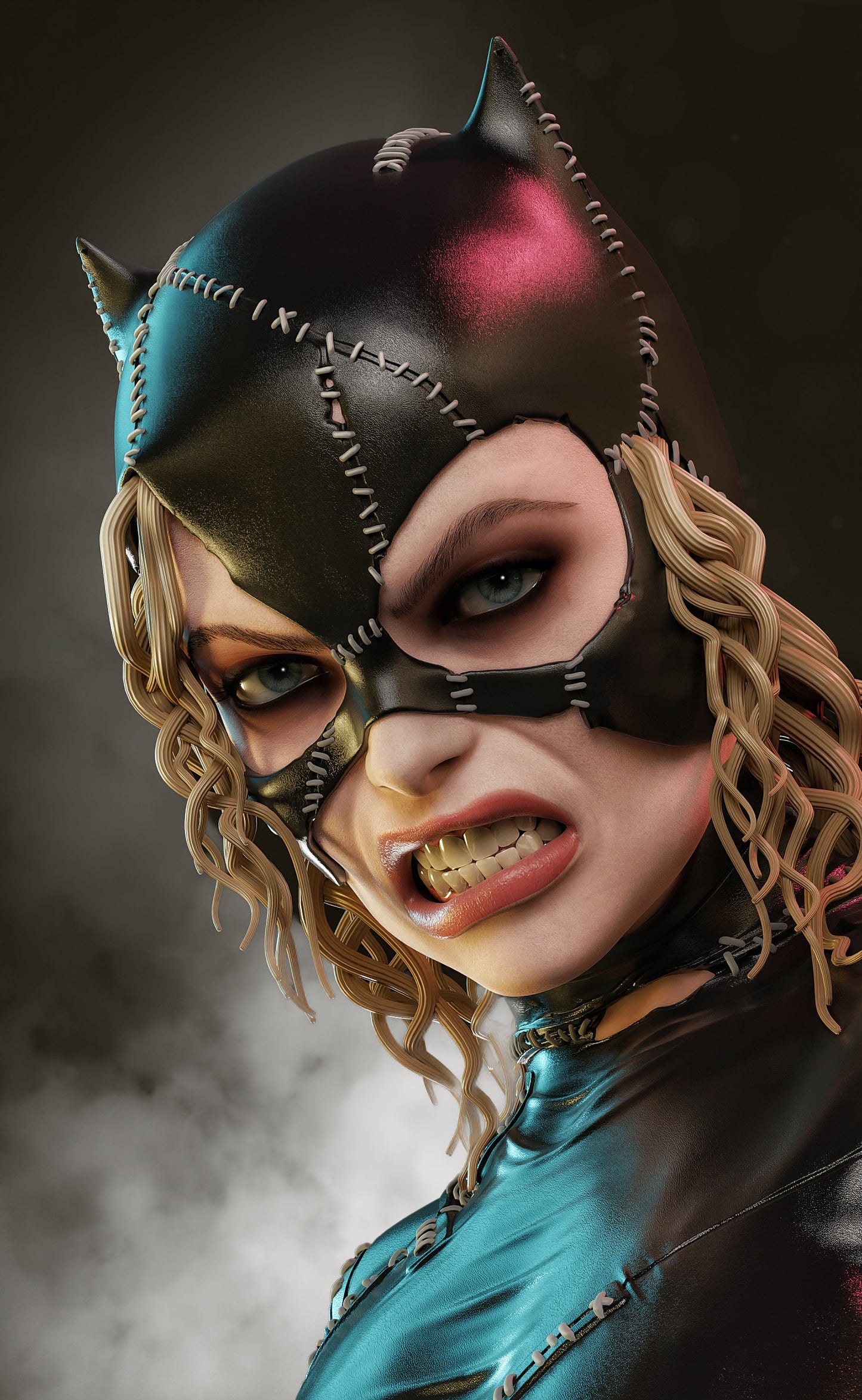 Catwoman Resin Art (Design by MCM3D Studios)