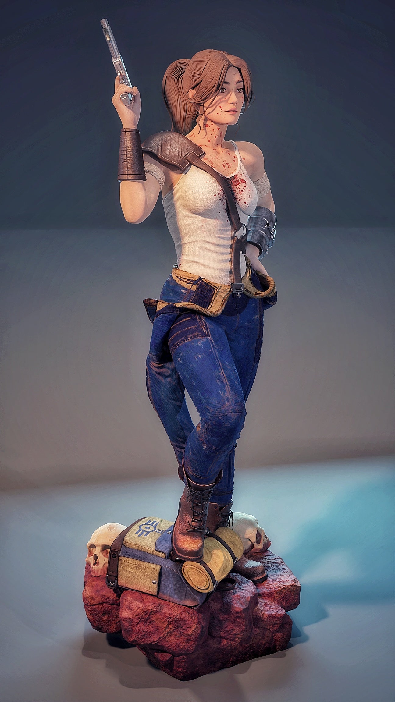 Lucy Fallout Resin Art (Design by MCM3D Studios)