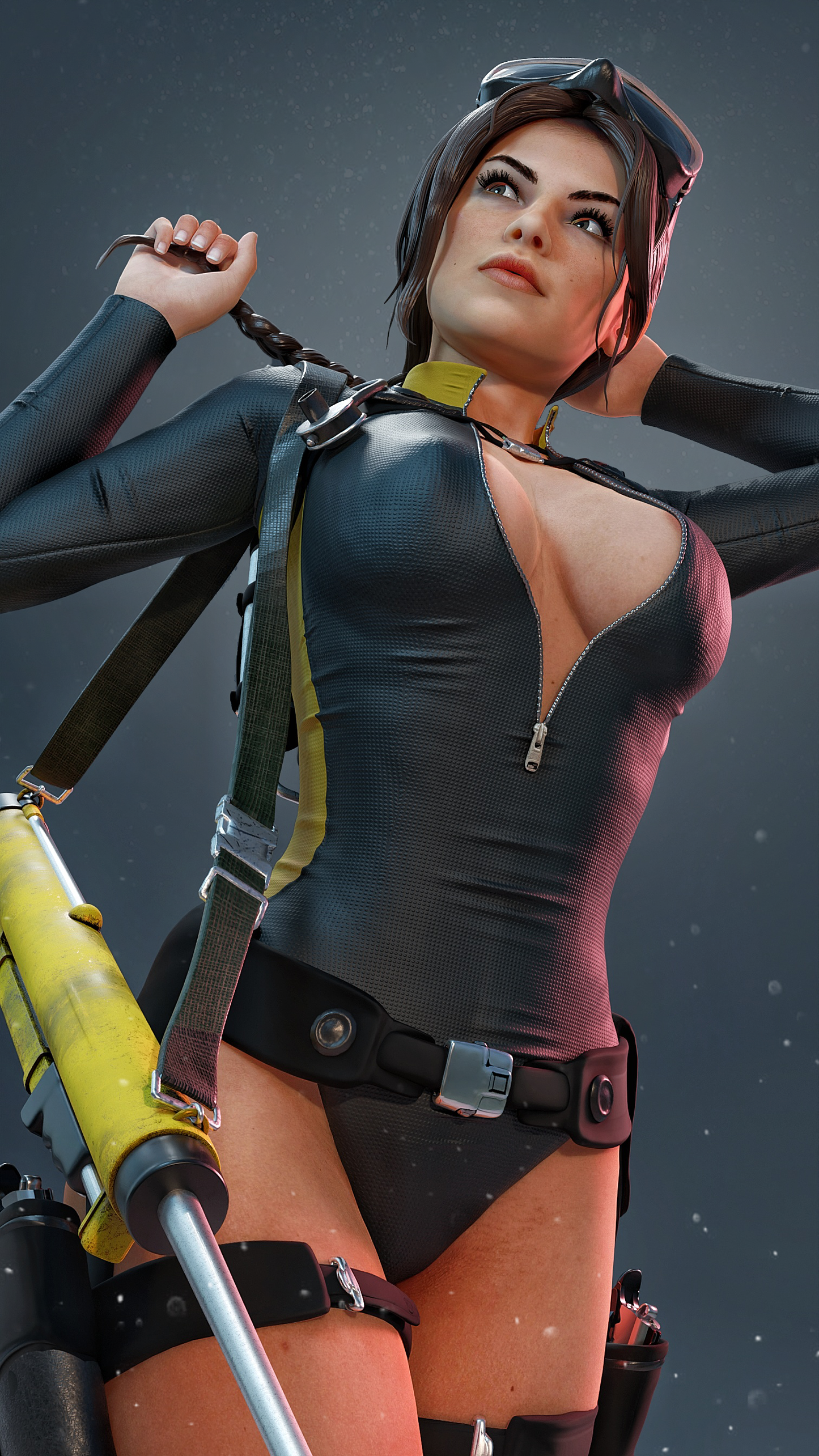 Lara Croft Swimsuit Resin Art (Design by MCM3D Studios)