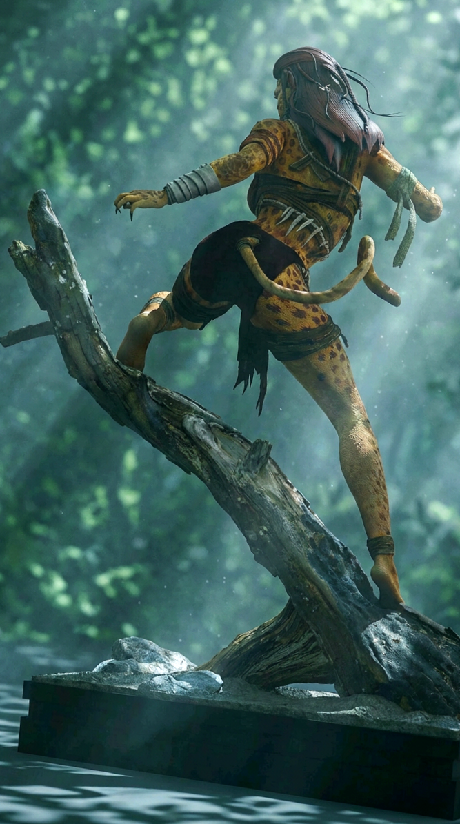 Cheetarah Resin Art (Design by MCM3D Studios)