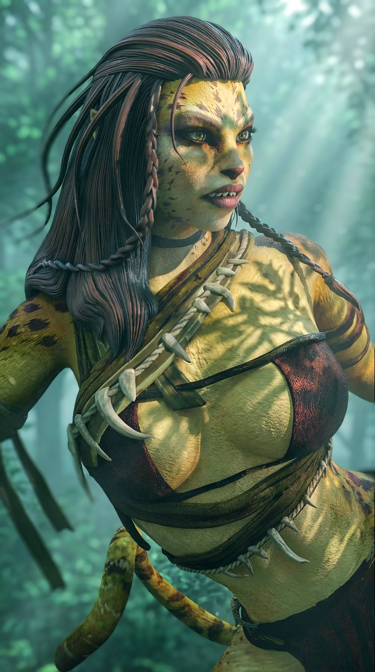 Cheetarah Resin Art (Design by MCM3D Studios)