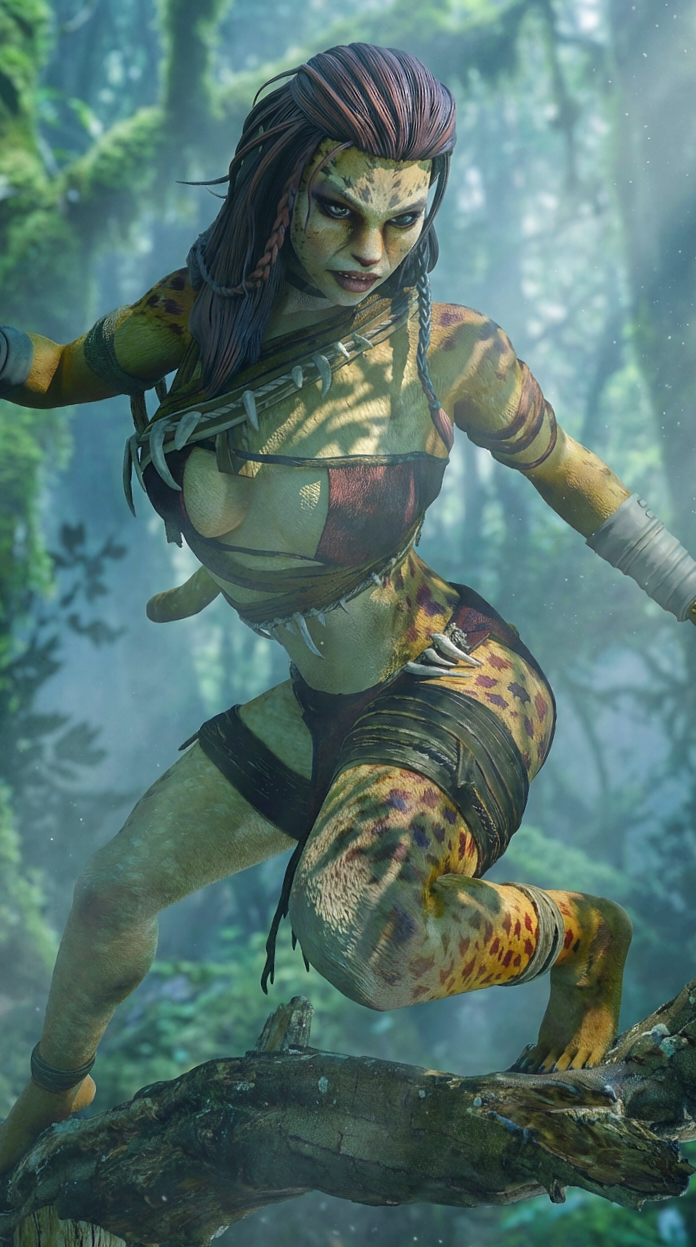 Cheetarah Resin Art (Design by MCM3D Studios)