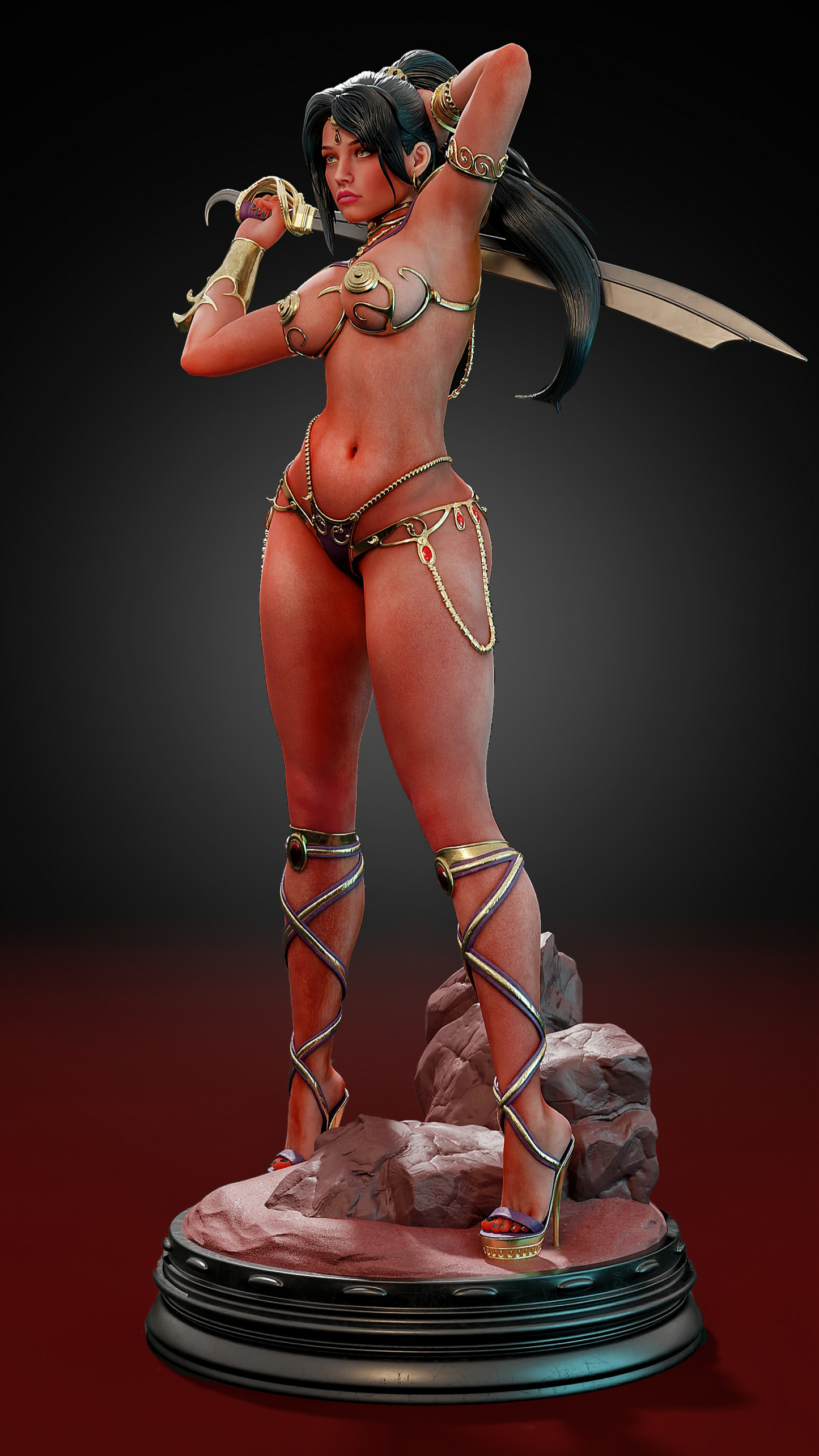 Deja Thoris Resin Art (Design by MCM3D Studios)
