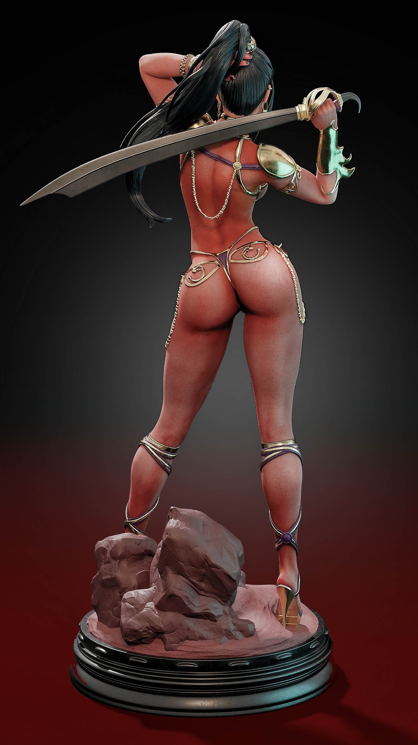 Deja Thoris Resin Art (Design by MCM3D Studios)