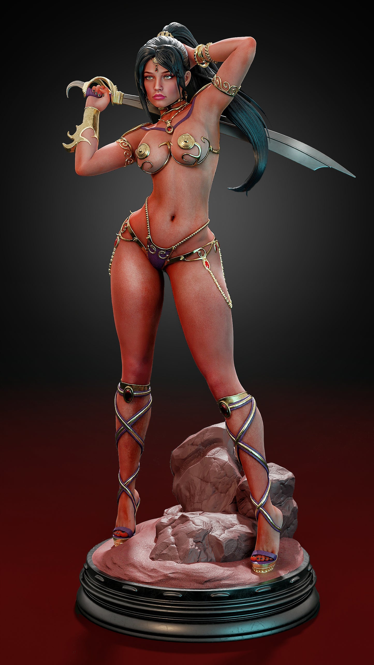 Deja Thoris Resin Art (Design by MCM3D Studios)
